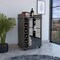 Tuhome Dukat Bar Cart, Two Shelves, Six Built-in Wine Rack, Four Casters, Espresso MLV4443 - alternate 4